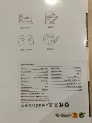 XP-Pen Deco Fun L Tableta Gráfica Nueva
