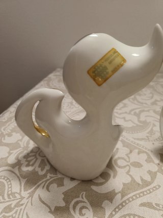Figuras Davor porcelana Dorada y Plateada