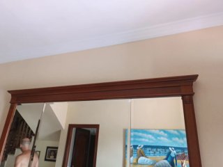 Espejo de salón madera y cristal