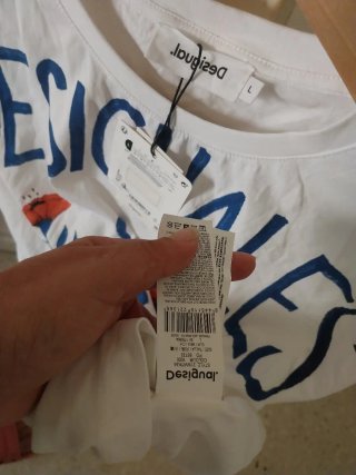 Camiseta Desigual Talla L Estampada