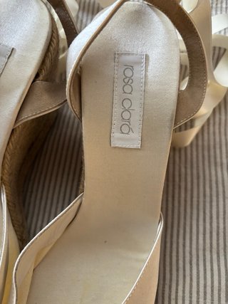 Alpargatas Novia Rosa Clará Beige