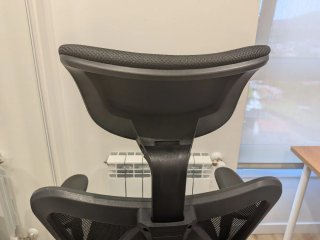 Silla de oficina ergonómica Mfavour Negra