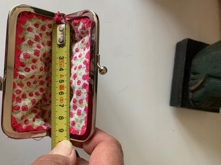Bolsa tela cierre monedero