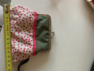 Bolsa tela cierre monedero