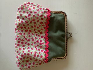 Bolsa tela cierre monedero