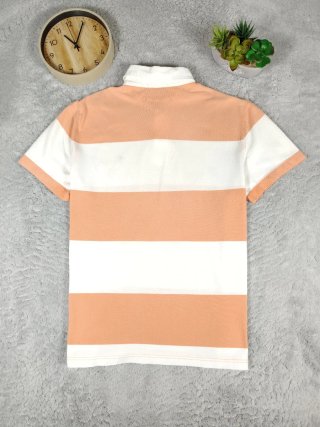 Polo Ralph Lauren righe bianco arancione uomo