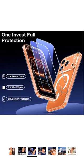 Custodia Magnetica iPhone 17 Pro MAX Trasparente