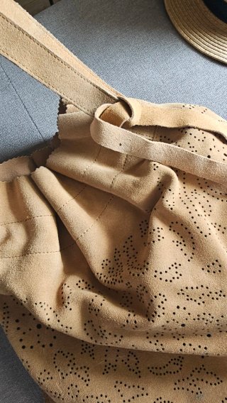 Bolso de ante 100% piel