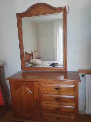Dormitorio rústico madera Roble estilo Provenzal