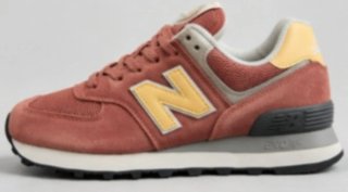 Zapatillas New Balance 574 Mujer Rojo/Amarillo