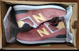 Zapatillas New Balance 574 Mujer Rojo/Amarillo