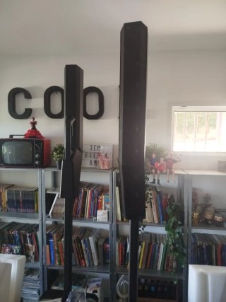 Altavoces Columna PA 1000W Negro (2 Unidades).