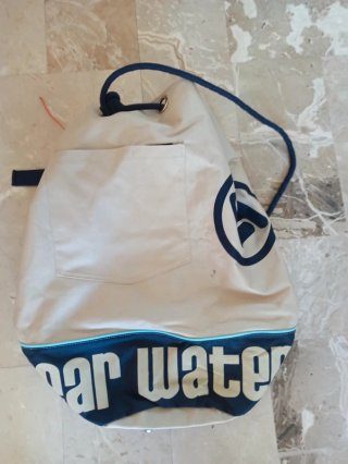 Borsone Clean Waters Beige/Blu Nuovo