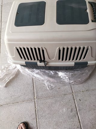 Transportín Perro/Gato gris y verde