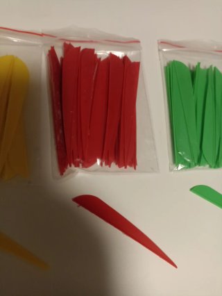 Piumini in silicone per frecce da tiro con l'arco