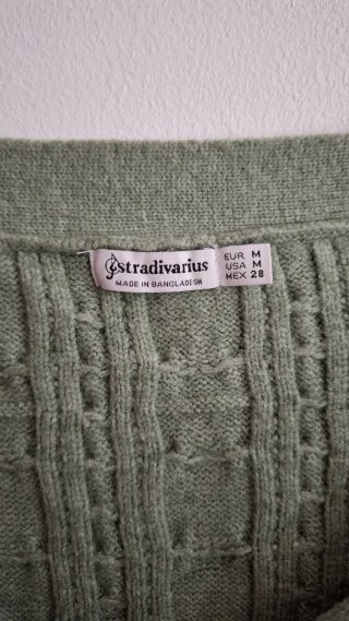 CHALECO VERDE STRADIVARIUS