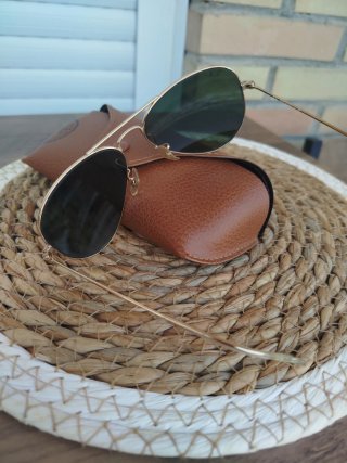 Gafas Ray-Ban Aviador Mujer Dorado/Verde