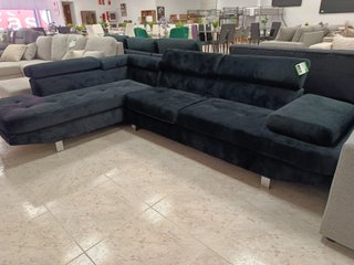 Sofá Chaise Longue Negro 260cm