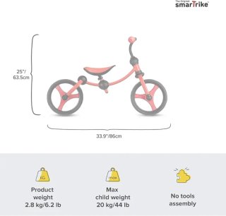 Bicicleta infantil sin pedales