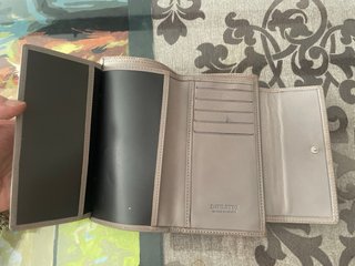 Monedero piel D&V Daviletto beige mujer