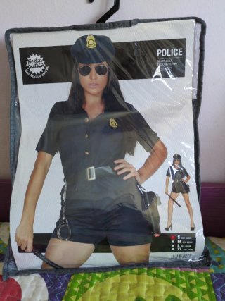 Disfraz Policía Mujer Talla S Fiestas Guirca
