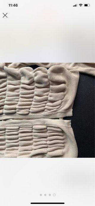 Cardigan Curto Malha Bege Vera Moda