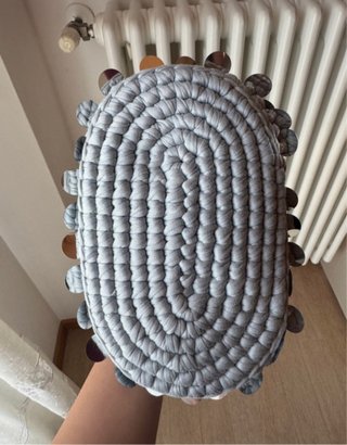 Clutch uncinetto 18cm con paillettes