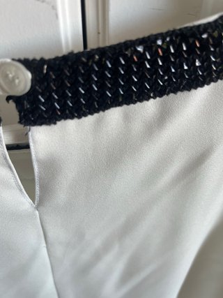 Blusa Almatrichi Blanca y Negra Talla M
