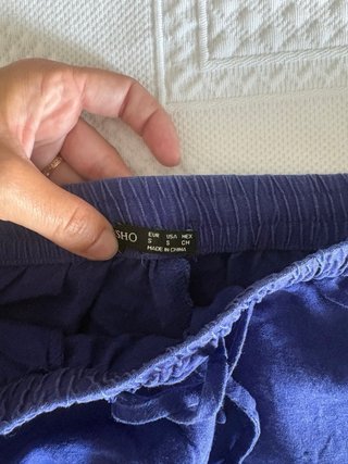 Shorts Oysho Lino Azul