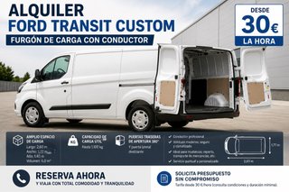 Alquiler Ford Transit con Conductor