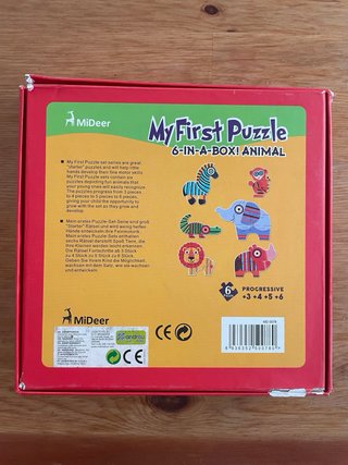 Mi Primer Puzzle Animal 6 en 1