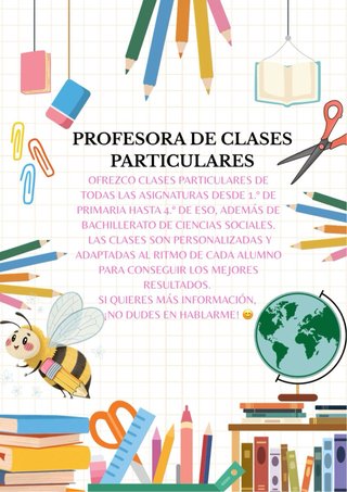 Ofrezco clases particulares: amplia experiencia