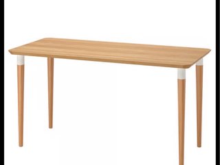 Escritorio Ikea Madera y Blanco