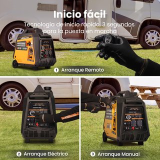 Generador Inverter maXpeedingRods 3500W Dual Fuel