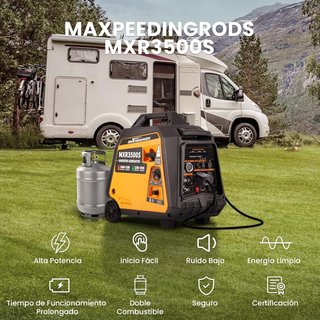 Generador Inverter maXpeedingRods 3500W Dual Fuel