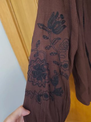 Blusa Zara Marrón Talla S