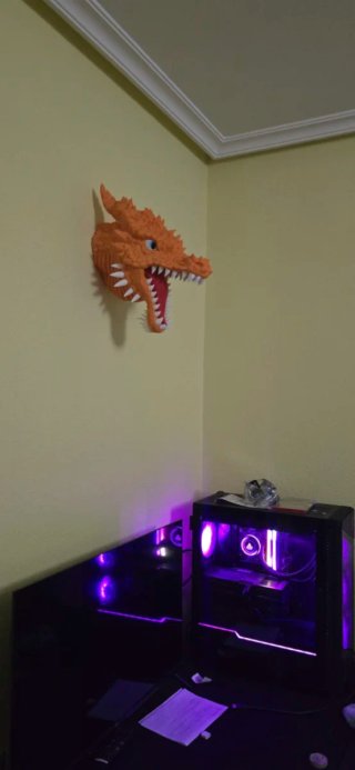 Cabeza Charizard Pokémon Realista 1/1