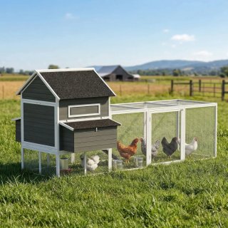 Gallinero Grande Exterior Madera con Nidos