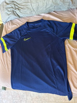 Camiseta deportiva Nike azul y verde
