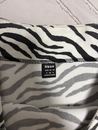 Minifalda animal print cebra