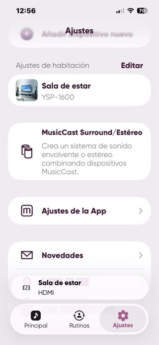 Barra de Sonido Yamaha YSP1600 Negra