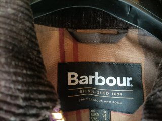 Chaqueta Barbour granate Mujer