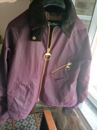 Chaqueta Barbour granate Mujer