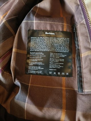 Chaqueta Barbour granate Mujer
