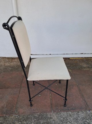 Mesa y 6 Sillas Hierro Forjado