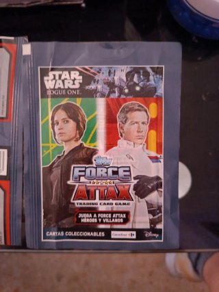 Lote 3 sobres Star Wars Force Attax Topps sellados
