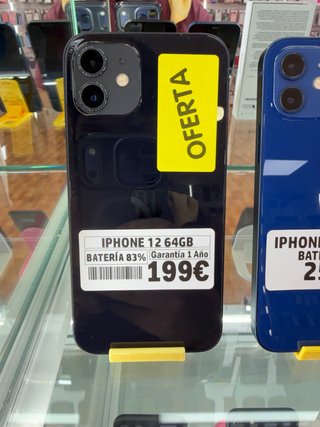 iPhone 12 64GB Negro Oferta 199€