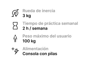 Bicicleta Estática Domyos Essential 3kg