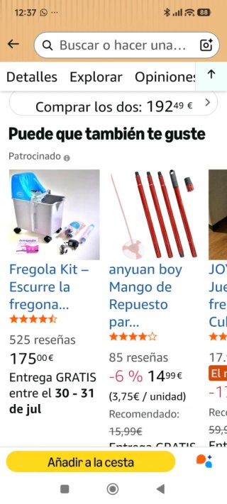 Cubo Fregar Eléctrico Azul