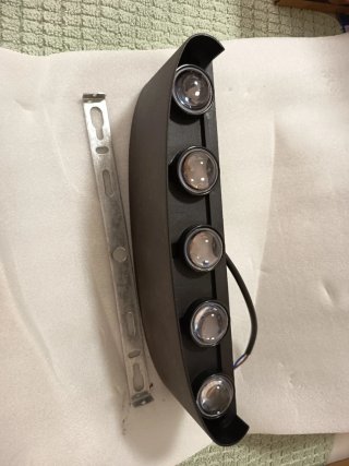 Foco/Aplique Exterior Negro  P